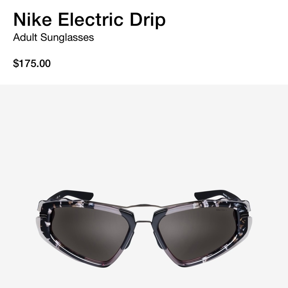 NWOT Nike Electric Drip Black Tortise Grey Sunglasses